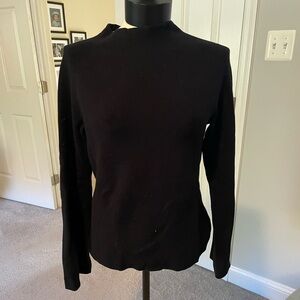 Banana Republic open-back bell sleeve mock turtleneck sweater
